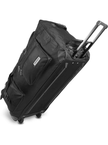 normani Trolley Reisetasche 100 Liter mit 2 Rädern in Schwarz