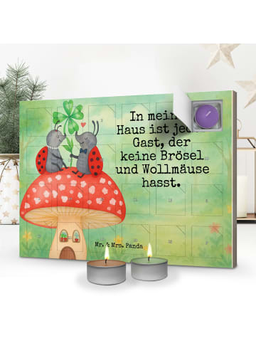 Mr. & Mrs. Panda adventskalender kerzen Marienkäfer Fliegenpilz ... in Weiß