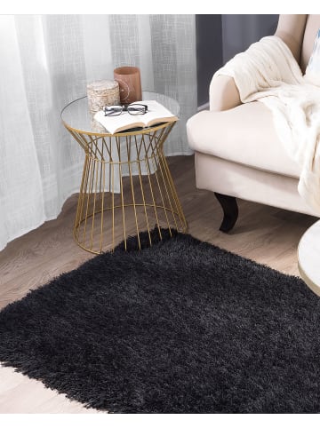 Beliani Shaggy CIDE in Schwarz - (W) 80 x (H) 7 x (L) 150 cm