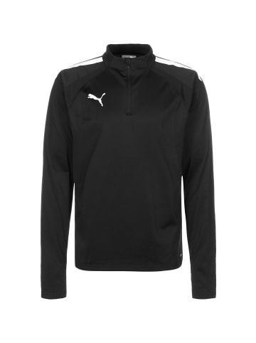 Puma Sweatshirt TeamLIGA 1/4 Zip in schwarz / weiß