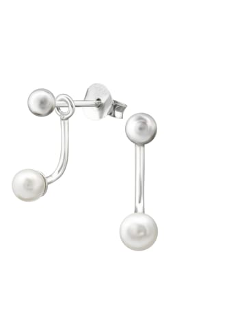 Bungsa Ohrstecker in Silber