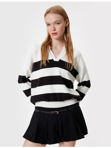 KOTON Sweater in Ekru Gestreift
