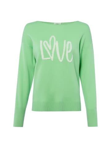s.Oliver Pullover in gras weiß - 0001