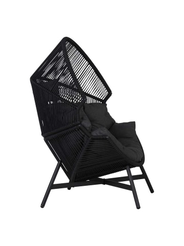 ebuy24 Gartensessel Benny Schwarz 98 x 100 cm