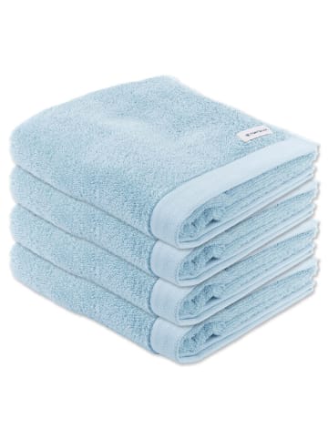 Tom Tailor Handtuch 4er Pack in Hellblau