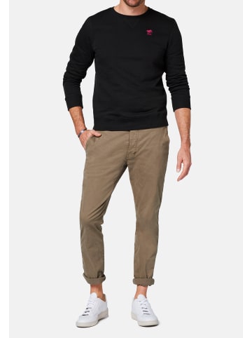 Polo Sylt Sweatshirt Basic in Schwarz / dunkelblau