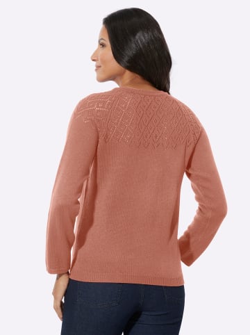 Sieh an! Ajourpullover in rosenholz