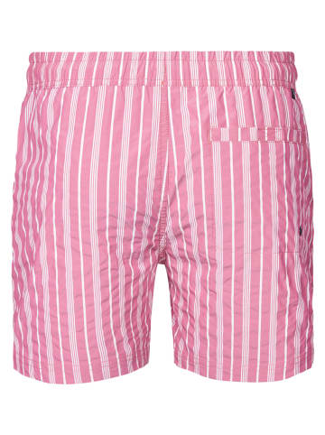 Petrol Industries Gestreifte Badehose Reefway in Rot
