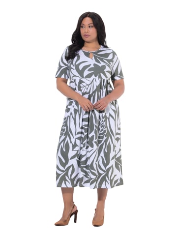 Ulla Popken Kleid in olivgrau