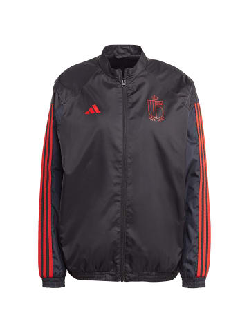 adidas Performance Trainingsjacke Belgien Pre-Match WM 2023 in schwarz / rot