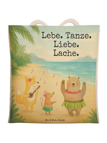 Mr. & Mrs. Panda Stofftragetasche Waldtiere Aloha Design mit Spruch in Weiß