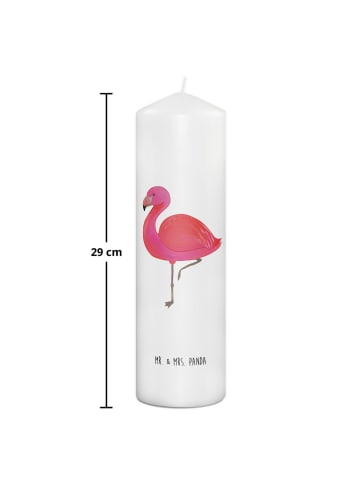 Mr. & Mrs. Panda Kerze Flamingo Classic ohne Spruch in Weiß