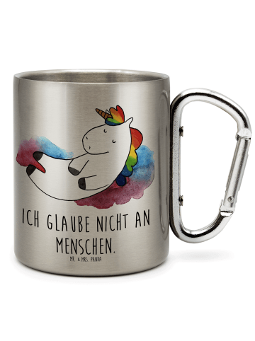 Mr. & Mrs. Panda Isolierbecher Einhorn Wolke 7 mit Spruch in Silber