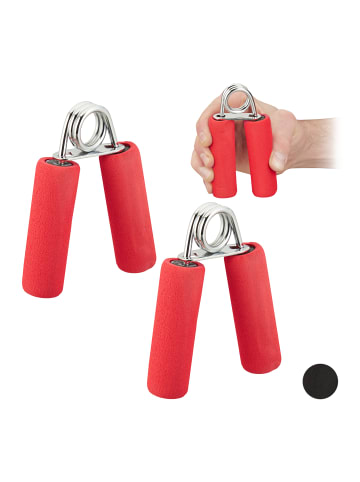 relaxdays 2x Fingertrainer in Rot