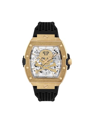 Philipp Plein Armbanduhr THE SKELETON AUTO in schwarz-gold