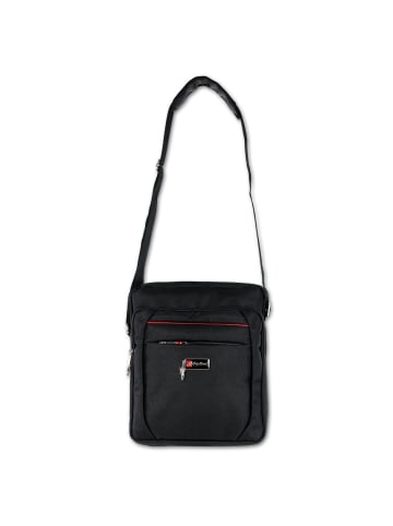 Bag Street Umhängetasche Polyester schwarz ca. 22cm