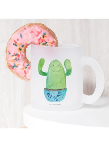 Mr. & Mrs. Panda Trinkglas Kaktus Happy ohne Spruch in Transparent