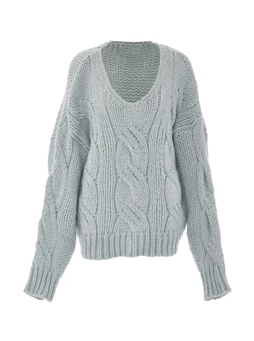 ebeeza Damen Strickpullover in Hellblau