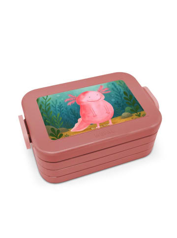 Mr. & Mrs. Panda Vesperbox Axolotl Glücklich Design ohne Spruch in Rot Pastell