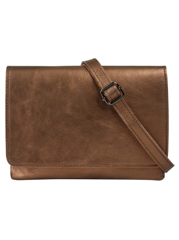 Cluty Umhängetasche echt Leder in cognac