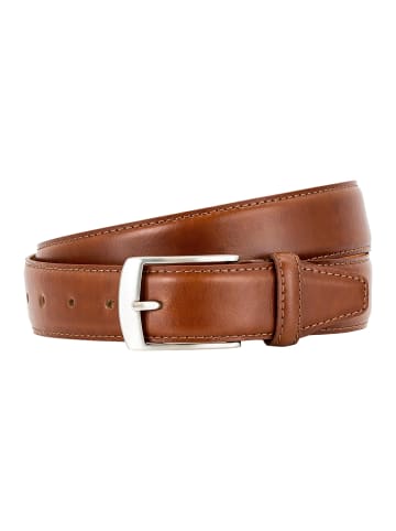 Pierre Cardin Ledergürtel Basic in Cognac