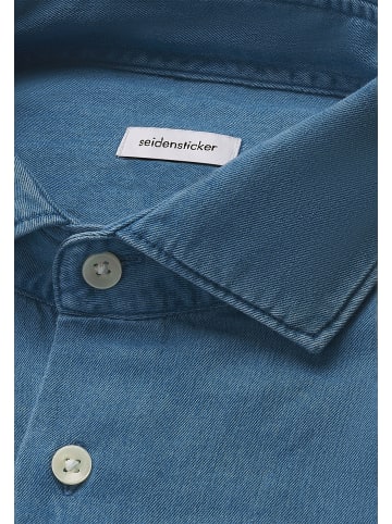 Seidensticker Denimhemd Regular in Mittelblau