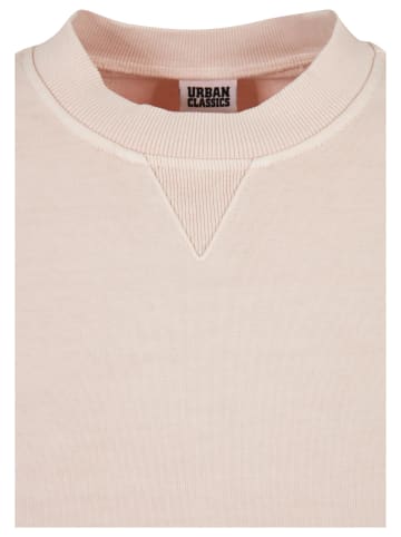 Urban Classics Urban Classics Damen Ladies Heavy Terry Garment Dye Crewneck in pink