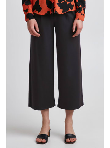 ICHI Stoffhose IHKATE SUS WIDE PA - 20116301 Leger geschnitten in schwarz