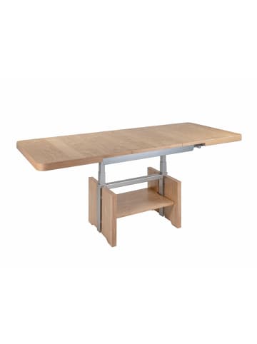 58 aufm Kessel COUCHTISCH höhenverstellbar und ausziehbar Clover 120x56x70 Wildeiche