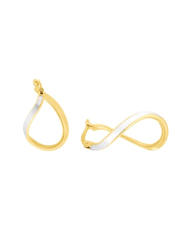 Amor Creolen Gold 375/9 ct, teilrhodiniert in Gold