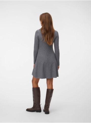 Vero Moda Strickkleid in Medium Grey Melange