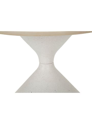 Mauro Ferretti Couchtisch aus weißem Metall, Ø 42 x 40 cm
