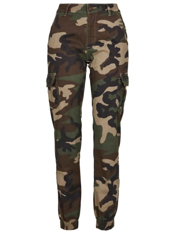 Urban Classics Cargo High Waist Camo Cargo Pants comfort/relaxed in Mehrfarbig