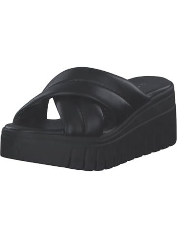 Tamaris Plateau-Pantoletten in BLACK LEATHER