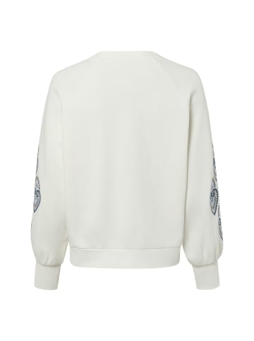 Zero Sweatshirt in ecru blau