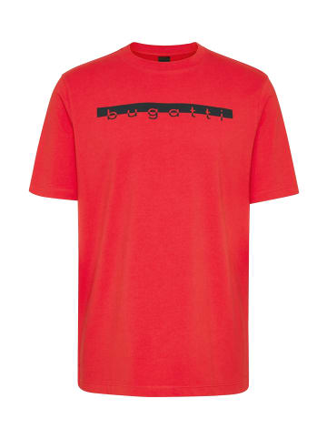 Bugatti Baumwollshirt in rot