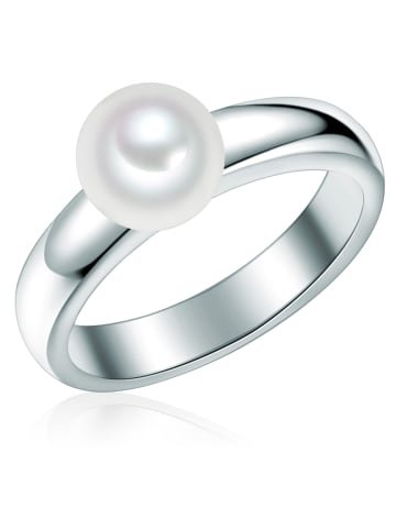 Valero Pearls Ring Sterling Silber Süßwasser-Zuchtperle weiß in silber