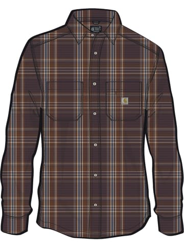 CARHARTT  Hemd "Long Plaid 107010" in Braun