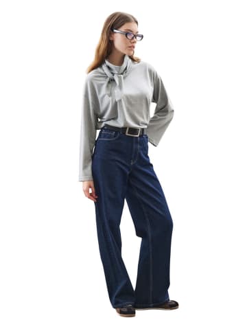 MANUKA Blouse in Grau meliert