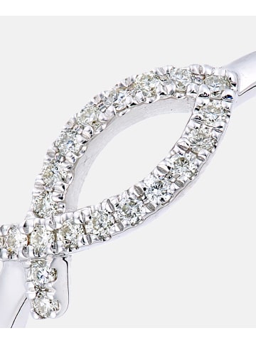 Diamant L'éternel Ring aus 375 Weißgold mit 0.1 Karat Diamant