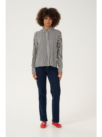 CULTURE Langarm-Hemd CUdenia in Salute/White Stripe