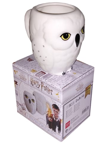 Harry Potter Harry Potter Tasse in Geschenkbox - Hedwig Eule Kaffeetasse 350 ml in weiß