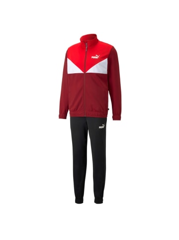 Puma Trainingsanzug Colorblock in Rot