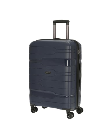 Check.In Memphis - 4-Rollen-Trolley 67 cm (blau) in blau