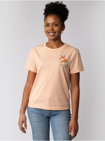 wat? Apparel T-Shirt Corgi in Fraiche Peche