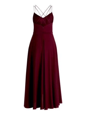 Vera Mont Abendkleid mit Volant in Deep Dahlia