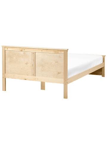 Beliani Doppelbett DAUPHIN in Braun - (W) 129 x (H) 82 x (L) 206 cm