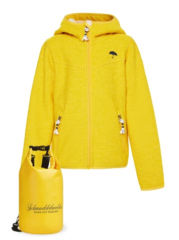 Schmuddelwedda Mädels Blouson + Tagesrucksack - Set in Dunkelgelb Melange