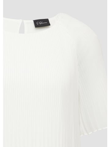 s.Oliver BLACK LABEL Bluse kurzarm in Creme