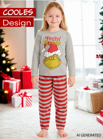 The Grinch The Grinch Schlafanzug Pyjama Set Langarm in Mehrfarbig